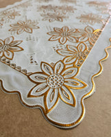 Gold Floral Table Placemat Set 4 Pack- Free Shipping!