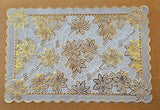 Gold Floral Table Placemat Set 4 Pack- Free Shipping!