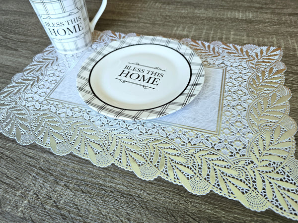 Clear Plastic Placemats, Set of 4 