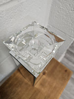 Glass Mirrored Candle Holder "HOME" 13in Tall - Free Shipping!