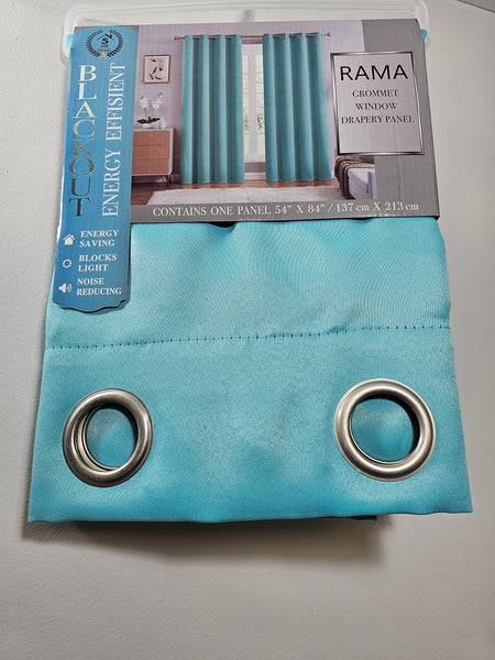 Blackout Curtains Turquoise 54" x 84" - FREE SHIPPING!