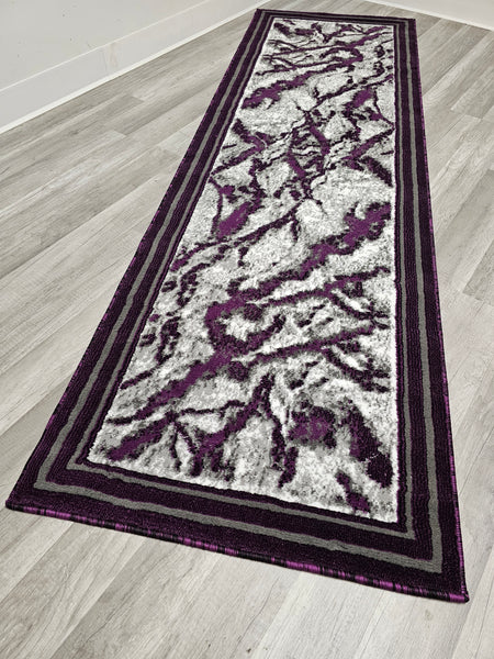 Canary Rug Runner Purple 2x7 - FREE SHIPPING