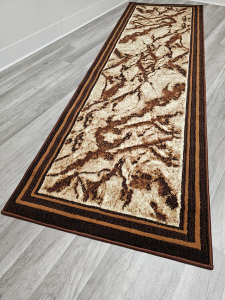 Canary Rug Runner Brown 2x7 - FREE SHIPPING