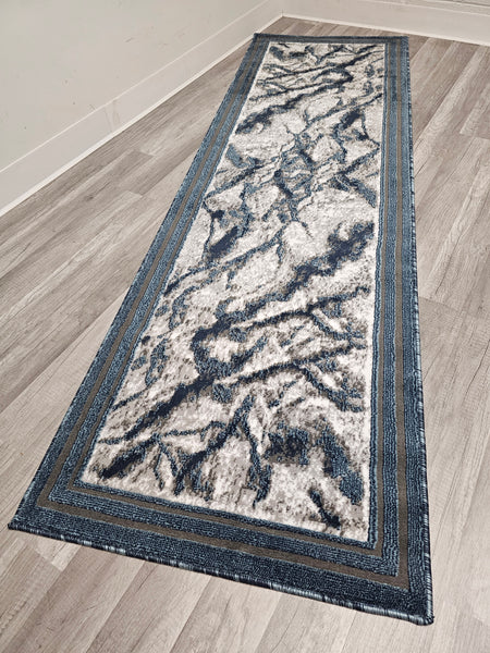 Canary Rug Runner Blue 2x7 - FREE SHIPPING