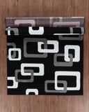 5X7 DEA Area Rug BLACK GEOMETRIC Free Shipping!