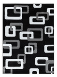 5X7 DEA Area Rug BLACK GEOMETRIC Free Shipping!