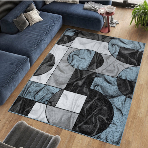 5X7 DEA Area Rug AQUA BLUE Free Shipping!