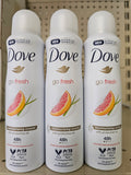 Dove Go Fresh Bodyspray 3pk - Grapefruit & Lemongrass FREE SHIPPING!!