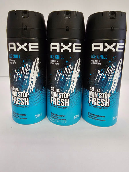 Axe Men Bodyspray 3pk - Ice Chill FREE SHIPPING!!