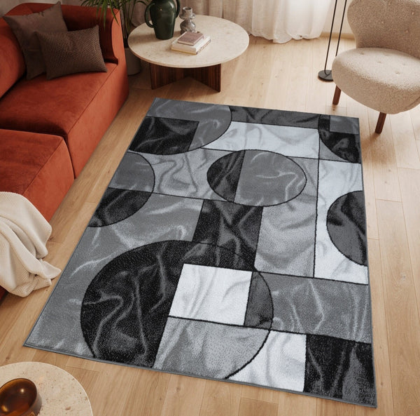 5X7 DEA Area Rug GREY Free Shipping!