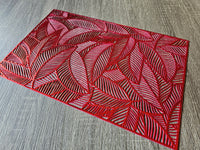 Red Leaf Table Placemat Set 4 Pack- Free Shipping!