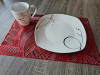 Red Leaf Table Placemat Set 4 Pack- Free Shipping!