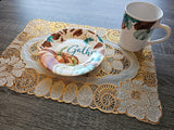 Gold Table Placemat Set 4 Pack- Free Shipping!