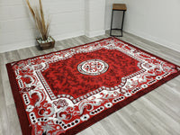 5x8 Majestic Area Rug - RED- Free Shipping!