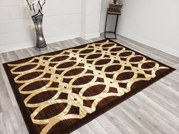 5x8 Majestic Area Rug - BROWN- Free Shipping!