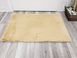 2X3 Faux Rabbit Fur Doormat - GOLD