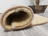 2X3 Faux Rabbit Fur Doormat - GOLD