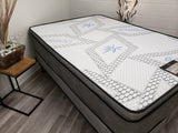 Queen Pillow Top Mattress (mattress, boxspring & frame)