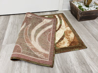 Majestic 2x3 Door Mat - BEIGE/GREEN- Free Shipping!