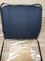 7PC Solid Comforter Set NAVY BLUE - King/Queen