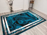 5x8 Majestic Area Rug - TURQUOISE- Free Shipping!