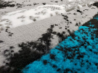 5X8 Majestic Area Rug - TURQUOISE- Free Shipping!