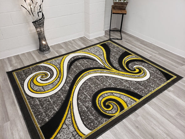 5x8 Star Area Rug - YELLOW