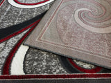 5x8 Star Area Rug - RED