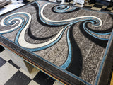 5x8 Star Area Rug - TURQUOISE