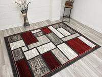 5x8 Star Area Rug - RED