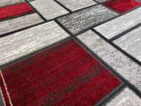 5x8 Star Area Rug - RED