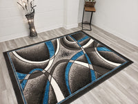 5x8 Star Area Rug - TURQUOISE