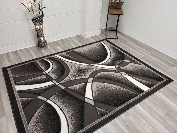 5x8 Star Area Rug - GREY