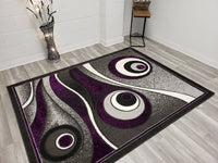 5x8 Star Area Rug - PURPLE