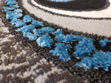5x8 Star Area Rug - TURQUOISE