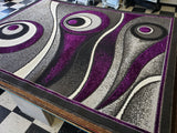 5x8 Star Area Rug - PURPLE