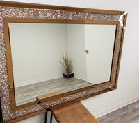 GLAMOUR WALL MIRROR (Gold) - Horizontal/Vertical Mount