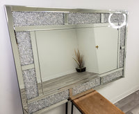 GLAMOUR WALL MIRROR (Silver) - Horizontal/Vertical Mount